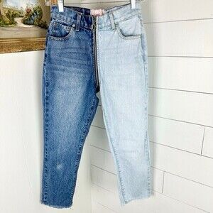 Revice Ying Yang Crops Jeans High Waist Tokyo Wash Size 25